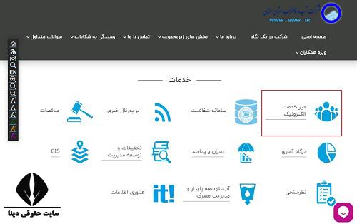 سایت اداره آب و فاضلاب سمنان sww.ir 