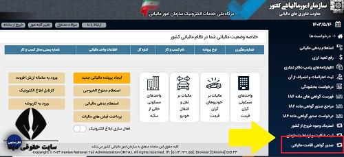 مدارک صدور گواهی اقامت مالیاتی