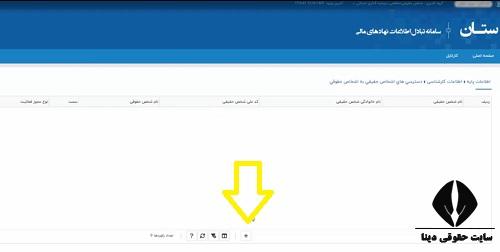 سامانه تبادل اطلاعات نهادهای مالی