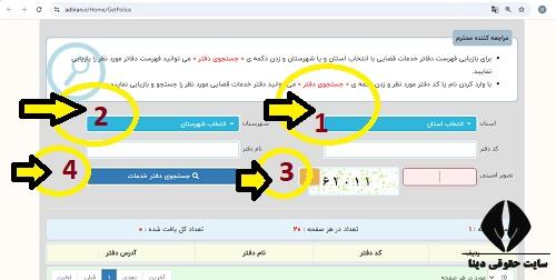 شماره تلفن دفاتر خدمات قضایی الکترونیک تبریز